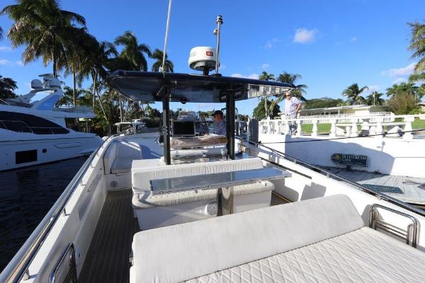 Slide: The Image of 2018 Canados Gladiator 428 yacht with spacious deck and modern amenities. - 3
