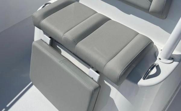 Slide: The Image of 2024 Cape Horn 34 XS boat seat with gray upholstery. - 31