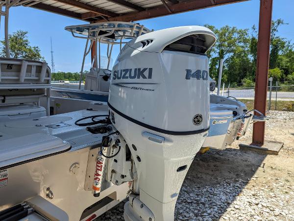 Slide: The Image of 2022 Carolina Skiff 21 SWS with Suzuki 140 outboard motor. - 3