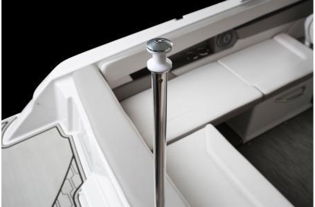 Slide: The Image of 2020 Four Winns HD 200 OB boat interior with stainless steel pole. - 5