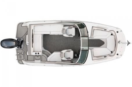 Slide: The Image of 2020 Four Winns HD 200 OB boat, top view, white and gray interior. - 6