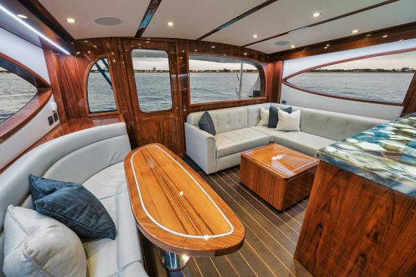 Slide: The Image of Hatteras 59 Ziggy - Interior Salon - 2
