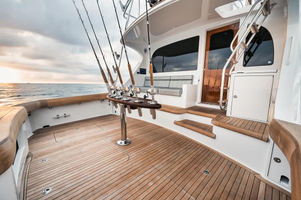 Slide: The Image of Hatteras 59 Ziggy - Exterior Cockpit - 20