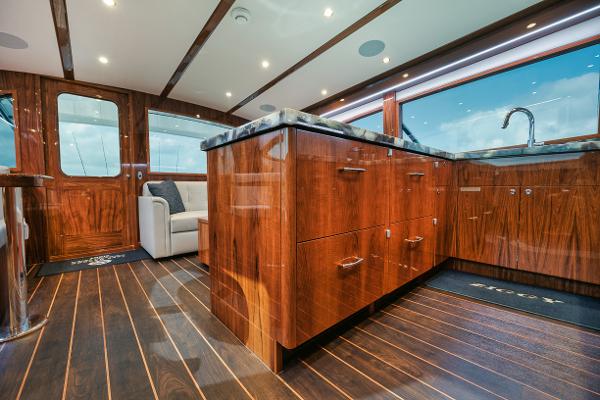 Slide: The Image of Hatteras 59 Ziggy - Interior Galley - 5