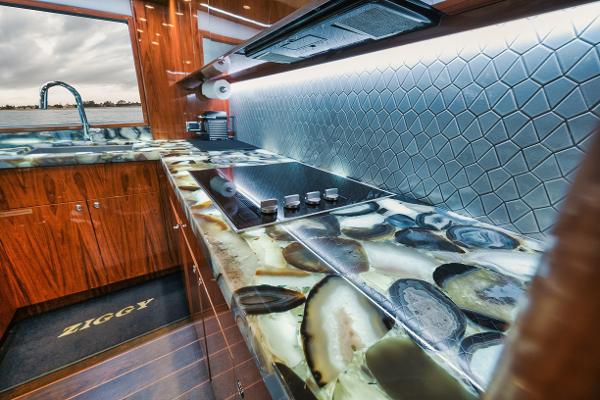 Slide: The Image of Hatteras 59 Ziggy - Interior Galley - 6