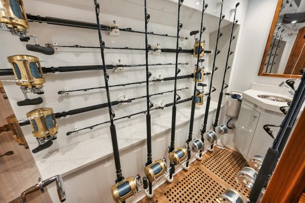 Slide: The Image of Hatteras 59 Ziggy - Interior Rod Storage - 8