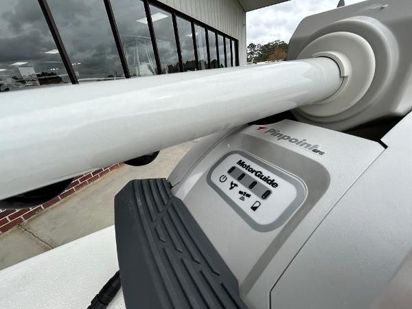 Slide: The Image of Close-up of MotorGuide Pinpoint GPS on 2024 Hewes Redfisher 18 boat. - 6