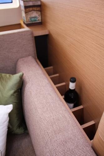 Slide: The Image of Jeanneau Sun Odyssey 440 interior with wine storage, 2025 model. - 20