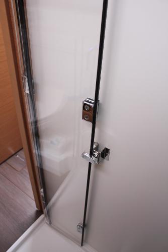 Slide: The Image of Shower door in 2025 Jeanneau Sun Odyssey 440 yacht bathroom. - 27