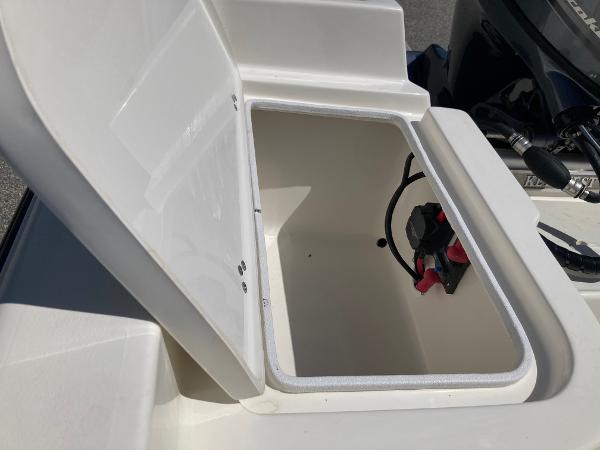 Slide: The Image of Open storage compartment on a 2024 Key West 1720 Sportsman boat. - 9