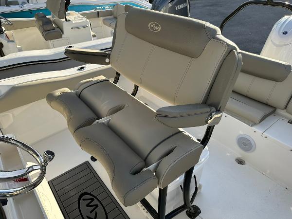 Slide: The Image of 2024 Key West 219 FS boat interior with comfortable seating and modern design. - 12