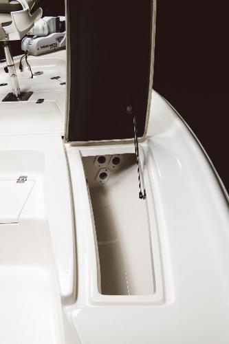 Slide: The Image of 2023 Key West 250 Bay Reef boat storage compartment. - 29