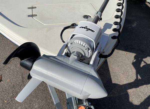 Slide: The Image of 2024 Pathfinder 2500 Hybrid boat motor close-up. - 15