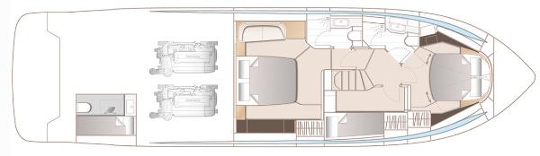 Slide: The Image of Manufacturer Provided Image: Manufacturer Provided Image: Princess V55 Lower Deck Layout Plan - 58