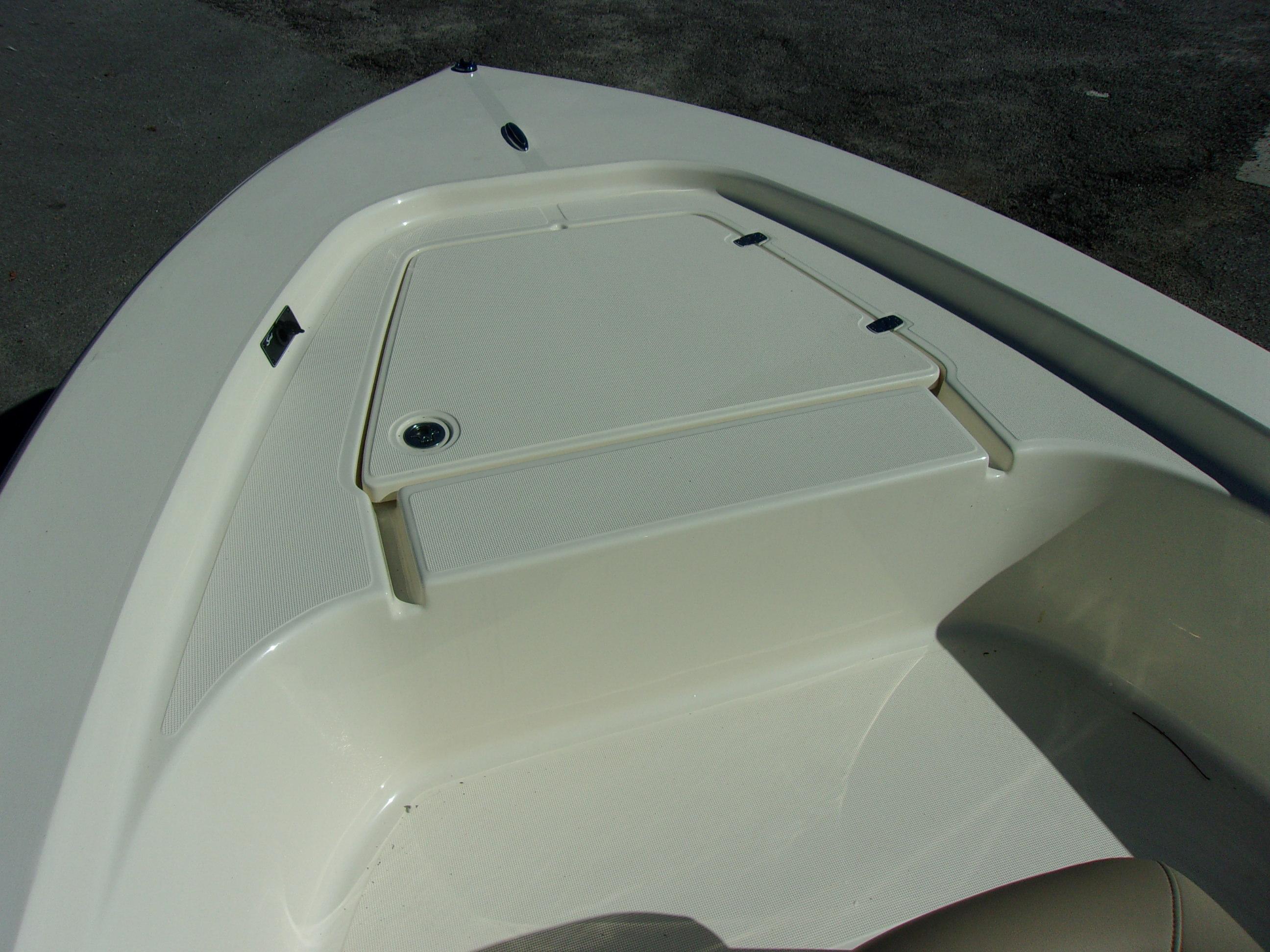 Slide: The Image of 2024 Scout 177 Sport boat bow storage compartment. - 5