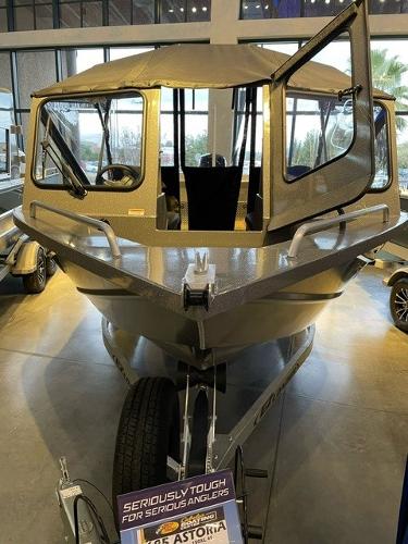 Slide: The Image of 2024 Spartan 185 Astoria boat on display in showroom. - 0