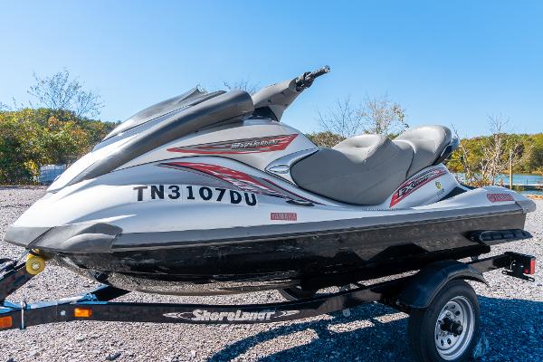 Slide: The Image of 2007 Yamaha WaveRunner FX Cruiser HO on ShoreLand'r trailer. - 2